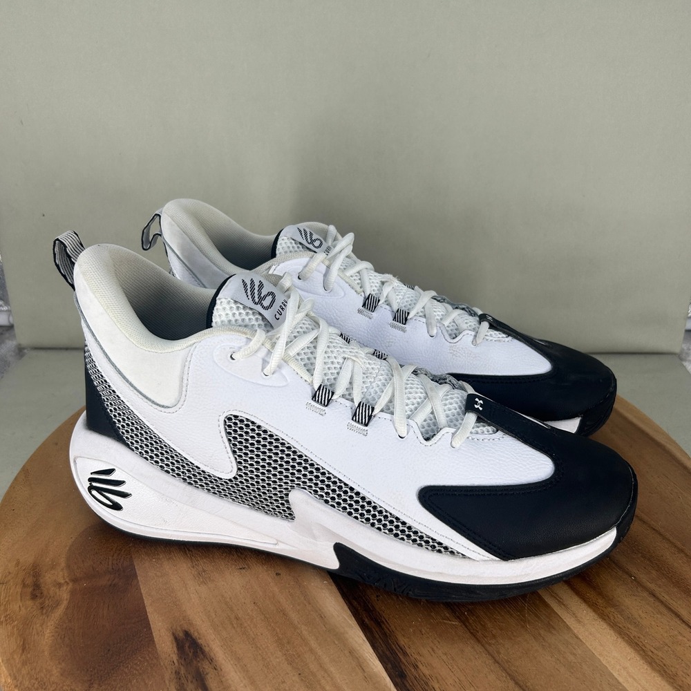 Under Armour Curry 3Z7 Basketball Shoes White Black 6000749-100 Mens 13